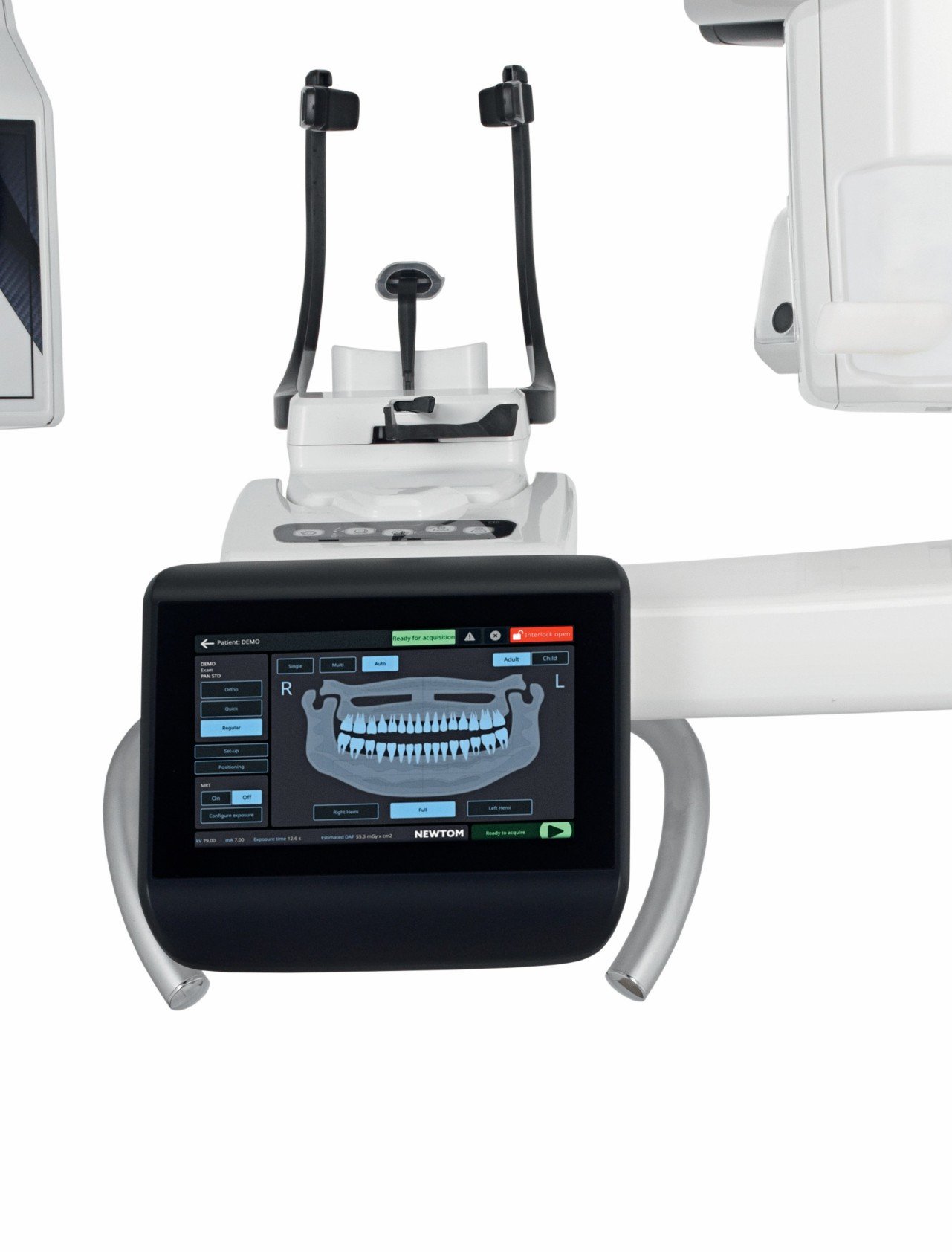 newtom cbct machine bite support